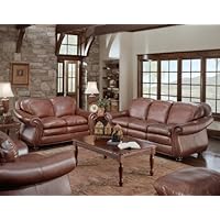 Soflex 4-Pc Furniture Set - Odessa Collection (Redish Brown) (Sizes Vary)