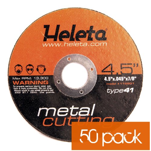 50pk Abrasive Metal Cutting Wheel 4.5" x .045" x 7/8" Use Iron, Non