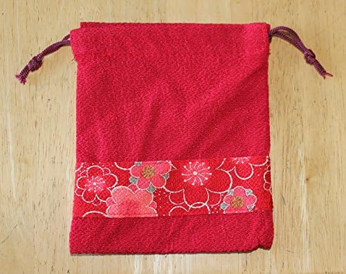 Japanese Pattern Pouch-Red
