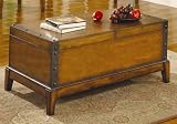 Rustic Wood Metal Trim Coaster Furniture
