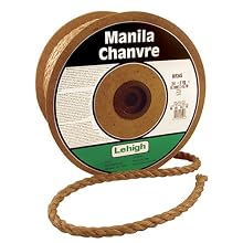 Lehigh Secure Line MR345 Twisted Manila Rope, 3/4-Inch by 150-Foot