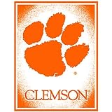 Northwest Clemson Tigers 48x60 Focus Series Acrylic Triple Woven Blanket Throw