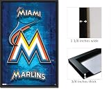 Framed Miami Marlins Logo Poster 5699