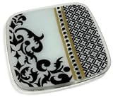 Peggy Karr 12-Inch Glass Brocade Square Plate
