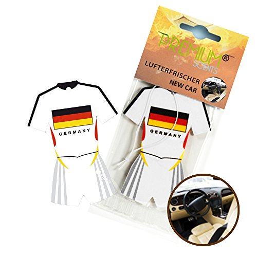 Taffstyle® Fanartikel Fan Lustig Autoduft Lufterfrischer für Auto mit Fussball Weltmeisterschaft 2014 WM & EM Trikot Deutschland Flagge Style – New Car