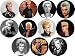 Set of 11 BILLY IDOL 1.25
