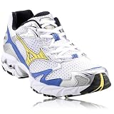 MIZUNO Wave Hawk Mens Running Shoes, White/Blue, UK8