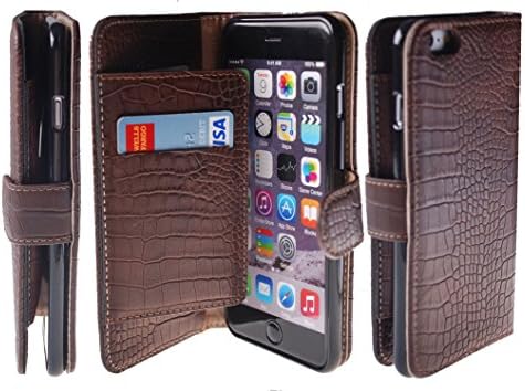 iPhone 6s Case,[Vintage Brown] Bi-Fold Flip Cover [Book Wallet] Leather Case [6 Card Slot] Cover For iPhone 6s