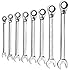 GearWrench 9543 8 Piece Reversible Combination Ratcheting Wrench Set Metric
