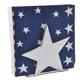 Mariposa Flag and Star Luncheon Napkin Holder by Mariposa
