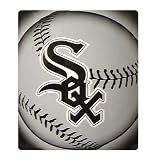 Chicago White Sox Light Weight Fleece MLB Blanket (Flashball Series) (50x60)