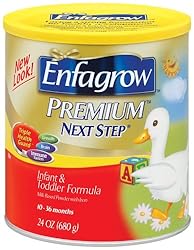 Enfagrow Next Step Lipil Milk-Based Infant Formula for Infants and Toddlers, Iron Fortified (Case Pack, Six-24 Ounce Cans)