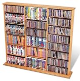 Triple Width CD, DVD, Video Storage Unit - Maple MA-0960