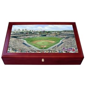 Atlanta Braves Turner Field Stadium Colorprint Desk Box by 