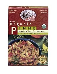 Hodgson Mill Organic Whole Wheat Penne with Milled Flaxseed, 12-Ounce Boxes (Pack of 8)