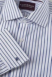 Sartorial Pure Cotton Satin Stripe Shirt
