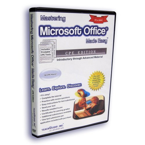 Learn Microsoft Office 2013 and 2010 -CPE Ed. - 42 Hours of Video Training Tutorials for Excel, Word, PowerPoint, Outlook, Access, OneNote and Publisher
