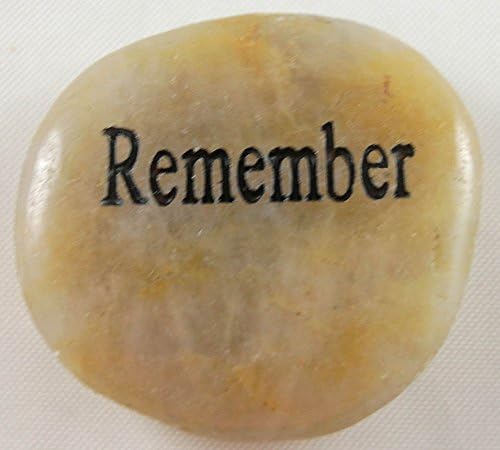 Remember Engraved River Rocks Word Stones Sold Individually