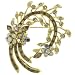Jewelry : Amber Wave Of Grain Flower Pin Brooch