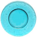 Spanish Large Ocean Sea Life Recycled Glass Aqua Blue Platter 19"D