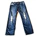 Diesel - Adjustable waist ripped straight leg jean