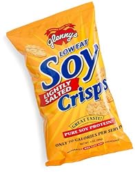 Glenny's Low Fat Soy Crisps, Lightly Salted, 3-Ounce Bags (Pack of 12)
