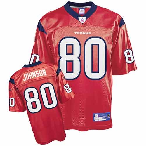 Andre Johnson Jersey: Reebok Red Replica #80 Houston Texans Jersey