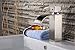 Yodel Brushed Nickel Single Handle Single Hole Waterfall Bathroom Vanity Vessel Sink Faucet for 1-Hole Installation