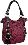 EyeCatchBags - Leopard Shoulder Bag Handbag Red