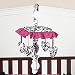 Hot Pink, Black and White Isabella Musical Baby Crib Mobile by JoJo Designs
