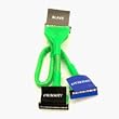 Mad Dog Multimedia 36" UV Reactive ATA133 Rounded Green Cable (dual)with Pull Tabs