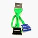Mad Dog Multimedia 36 UV Reactive ATA133 Rounded Green Cable (dual)with Pull Tabs