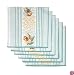 Rose Tree Capricornia Table Linens Set Of 6 Napkins, White
