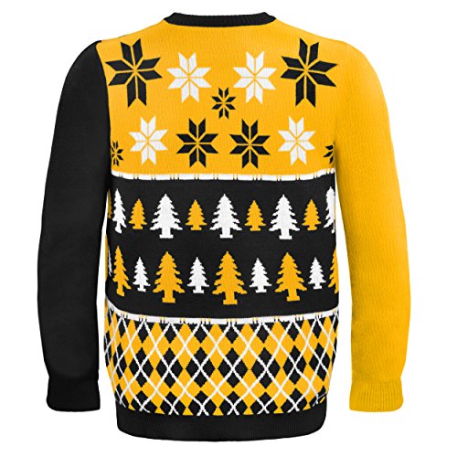 NFL Football 2014 Ugly Christmas Sweater Busy Block Design - Pick Team! (Pittsburgh Steelers, 2X)
