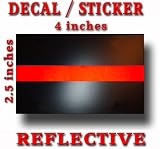 Thin Red Line Decal Sticker