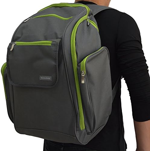 RLB X-Large Multi-Purpose Travel Diaper Backpack with Changing Pad (Vert)