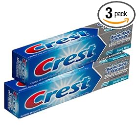 Crest Baking Soda and Peroxide Whitening Toothpaste, 2-Count Packages (Pack of 3)