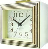 Coga (�R�K) �u�����v Wood Stripe Alarm Clock �A���[�� White �z���C�g JSW08092001-WH