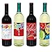 Happy Birthday Wine Bottle Labels, 4ct