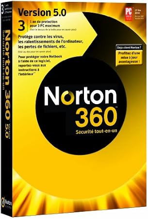 Norton 360  V.5 - Mise à jour (3 postes, 1 an)