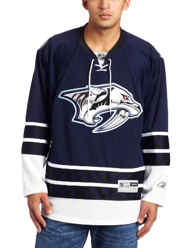 NHL Men's Nashville Predators Reebok Edge Premier Team Jersey - 7185A5Dahpjnpr (Navy, Small)