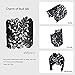 eManco Adjustable Vintage Lace Wide Cuff Bangles Bracelets for Women Black Plated Jewelry