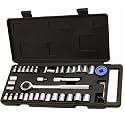 40 PIECE SOCKET RATCHET WRENCH DRIVE SET 1/4" INCH NEW