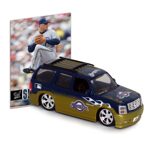 Milwaukee Brewers MLB Cadillac Escalade with Ben Sheets Trading Card
