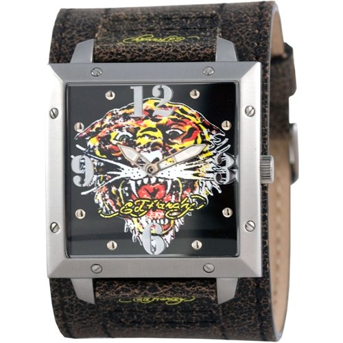 Ed Hardy Men's WA-TG Warrior Tiger Stainless Steel 316L Watch