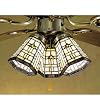 4W Arrowhead Mission Fanlite Shade Lighting Ceiling