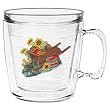 A Sunflower Garden 12 oz Insulated Coffee Mug, Clear