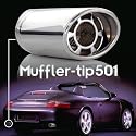 EDELSTAHL Endrohr Auspuffblende Auspufftopf Auspuff NEU