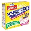 Carnation Instant Breakfast Strawberry Sensation, 10-Count Box (Pack of 6)