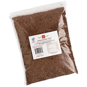 African Red Tea Organic Blend with Vanilla Beans from Madagascar, 16-Ounce Bag